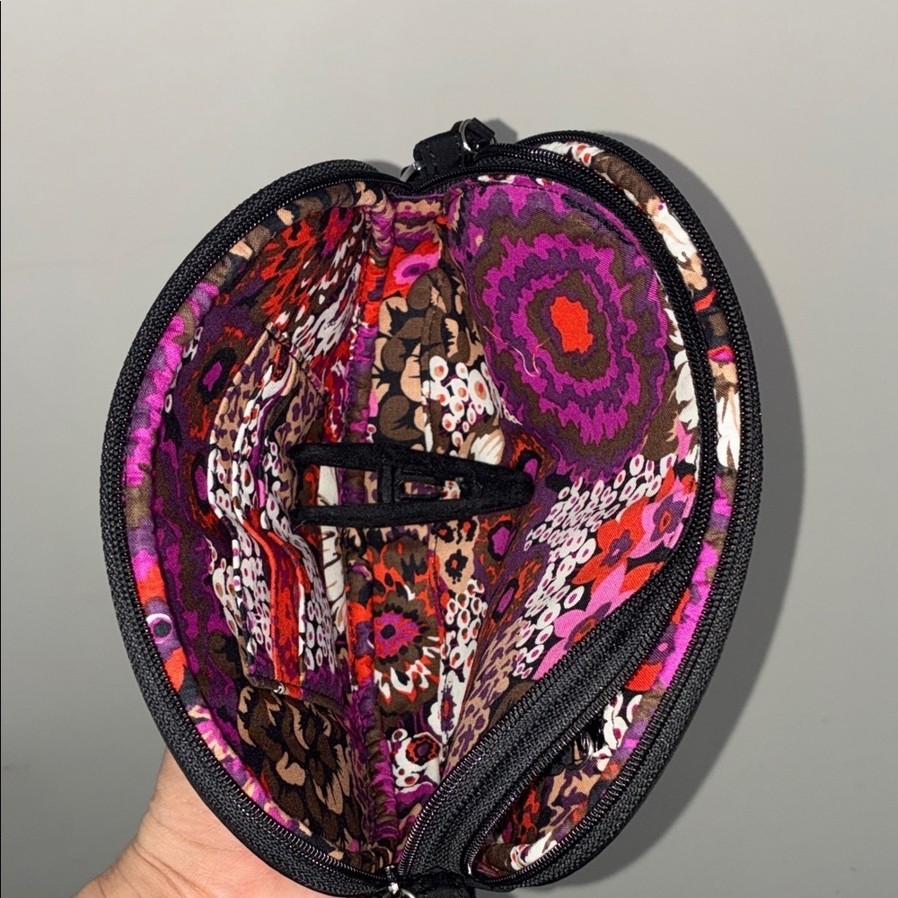 Vera Bradley Classic Crossbody Black Zebra Flock Oval Bag - Picture 12 of 12